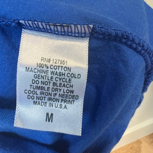 Blue and gold Fly tank with braided back Size M - Picture 2 of 3